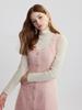 Sinseuden Powder Pink Tweed Mini Dress