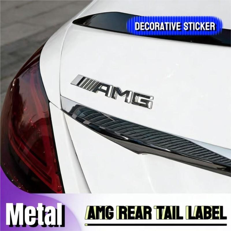 For Mercedes A B C E G W203 W204 W205 W176 W177 W212 W213 AMG Car Sticker Trunk Label Decals Sports Decorative Accessories