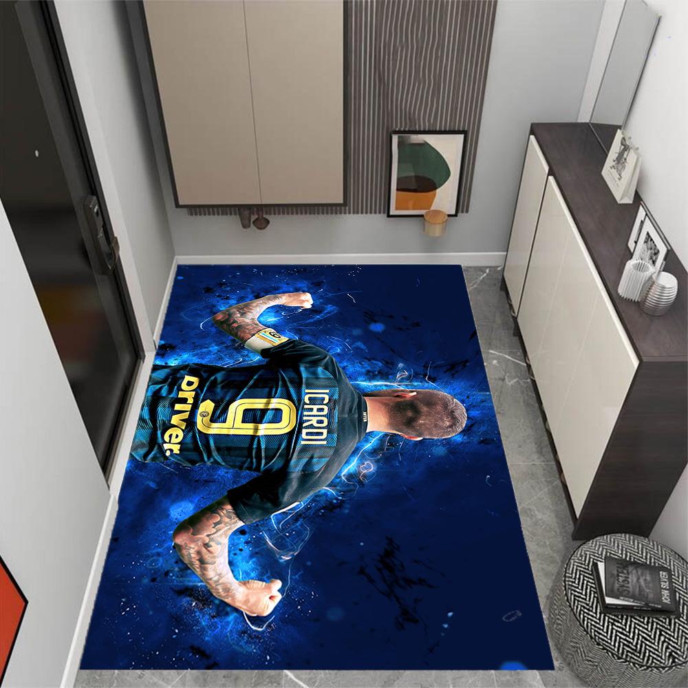 Argentina Football Player Carpet Suitable for Dining Room Bedrooms Entryway Game Room Anti-slip Rug Office Home Decor Gift for Festivals