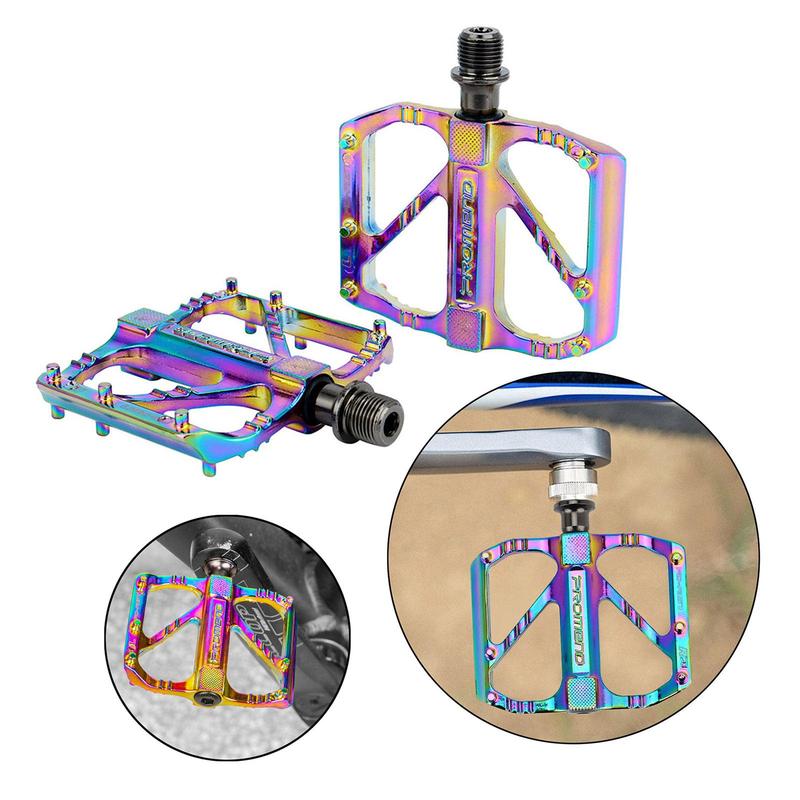 Mountain Bike Platform Pedals MTB Cycling Folding Aluminum 9/16