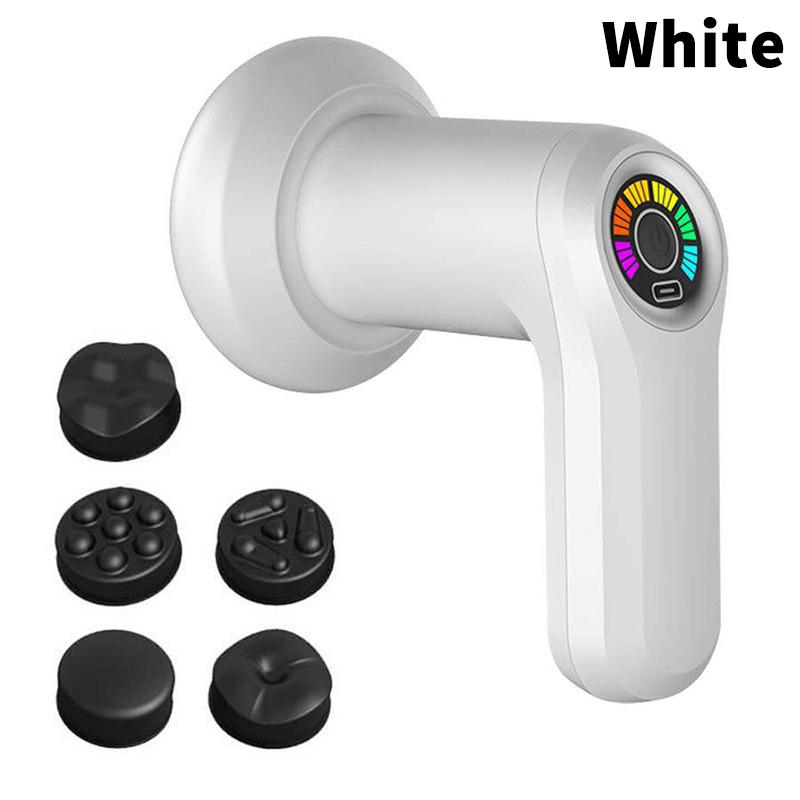 Electric Body Massager Neck Back Shoulder Body Sculpting Machine Cordless Handheld Massage Device Beauty Tool белый