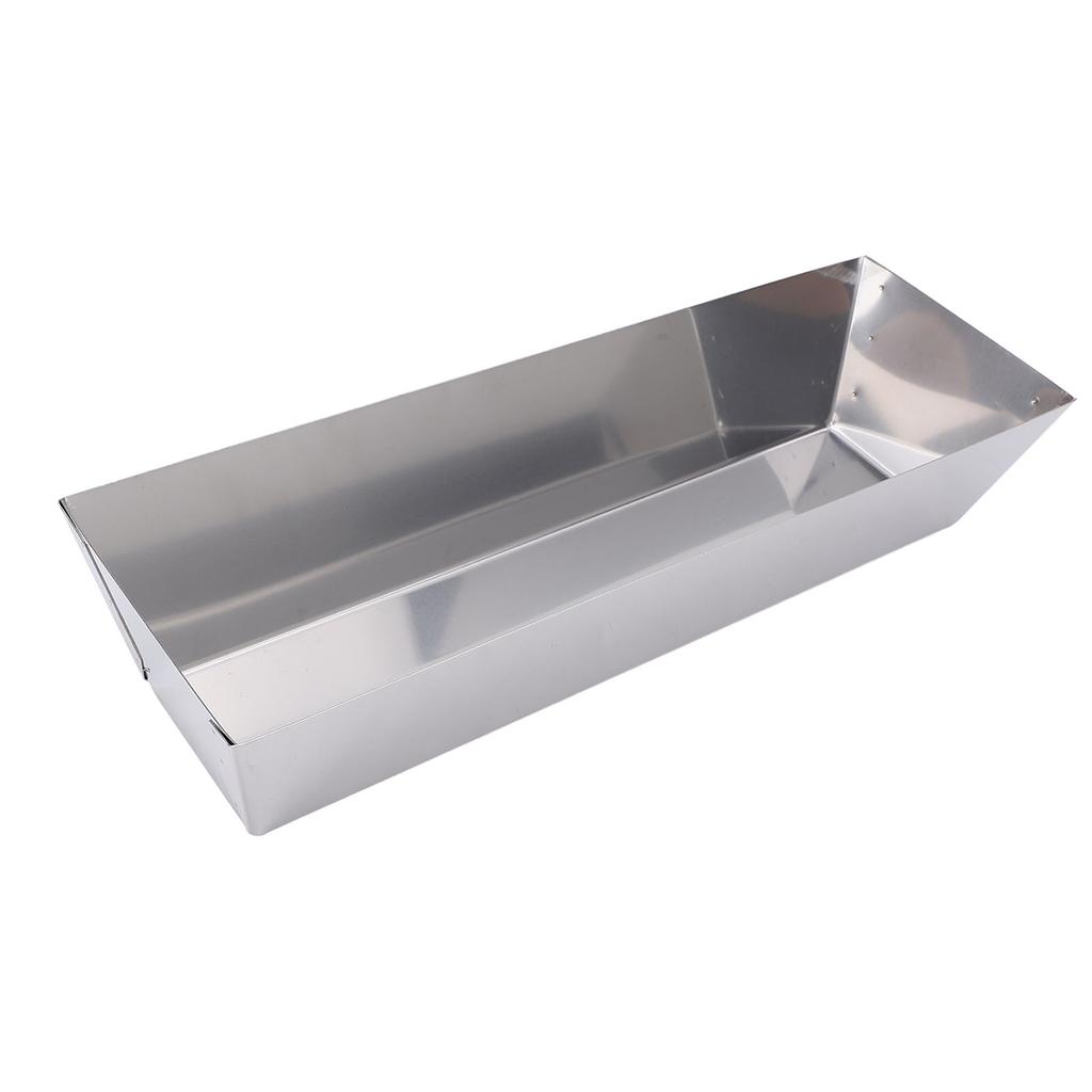 Mud Pan 14 Inch Mud Pan 210 Stainless Steel High Strength Smoothly Tool Tray Bucket for Cement Mortar Putty Paint Mixing