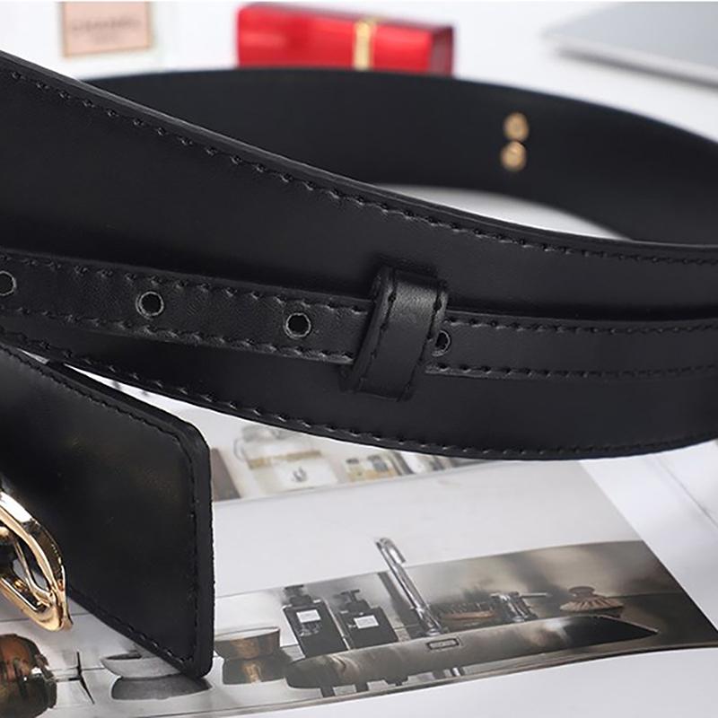 Simple Pu Leather Detachable Girdle  Pin Buckle Wide Waistband Vintage Coat Dress Belt For Women Clothes Decoration