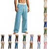 Casual Kleurige Straight Leg Joggingbroek voor Heren met Elastische Tailleband voor Lente en