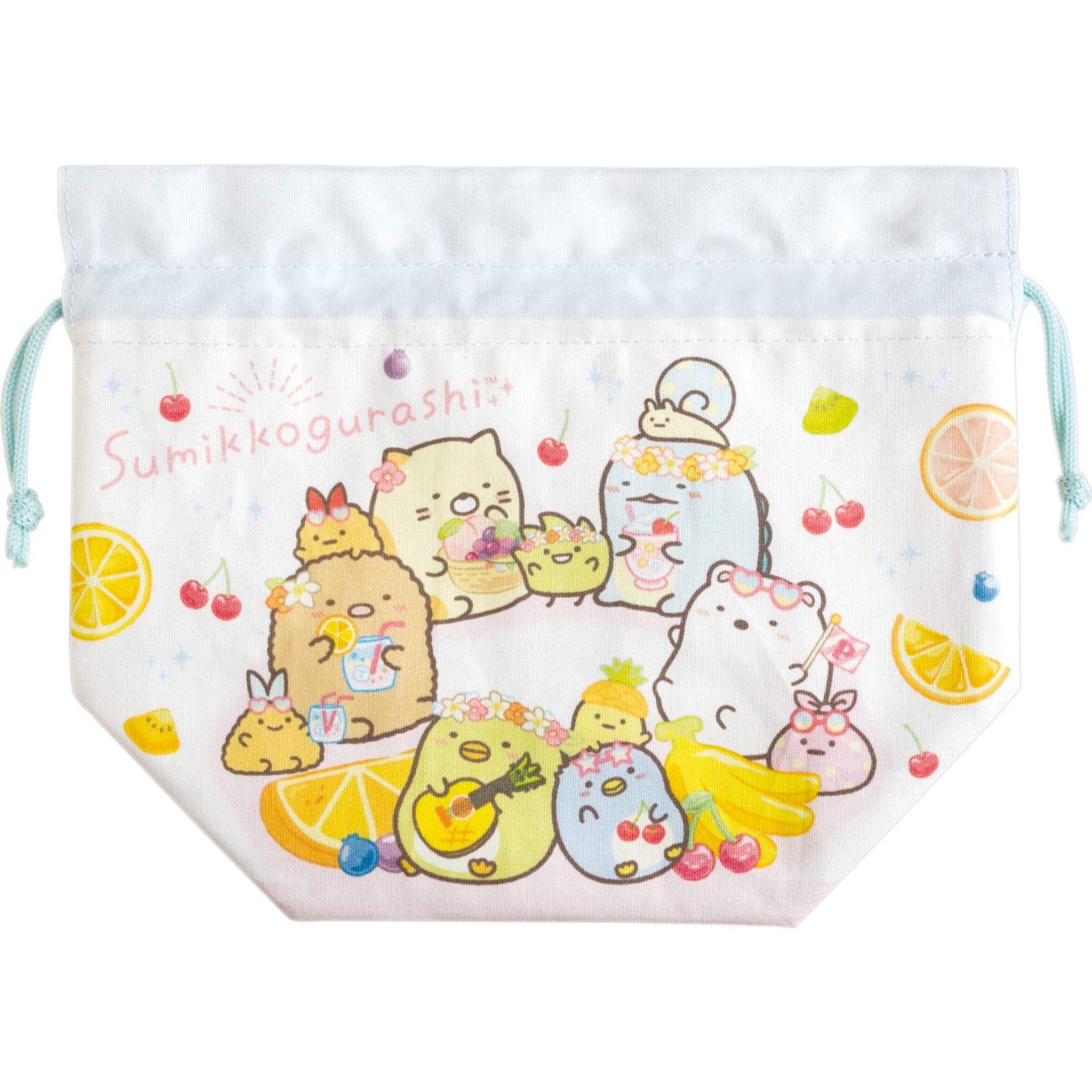 

Sumikko Gurashi Character Mix Lunch Drawstring Bag with Aluminum Sheet CA13502