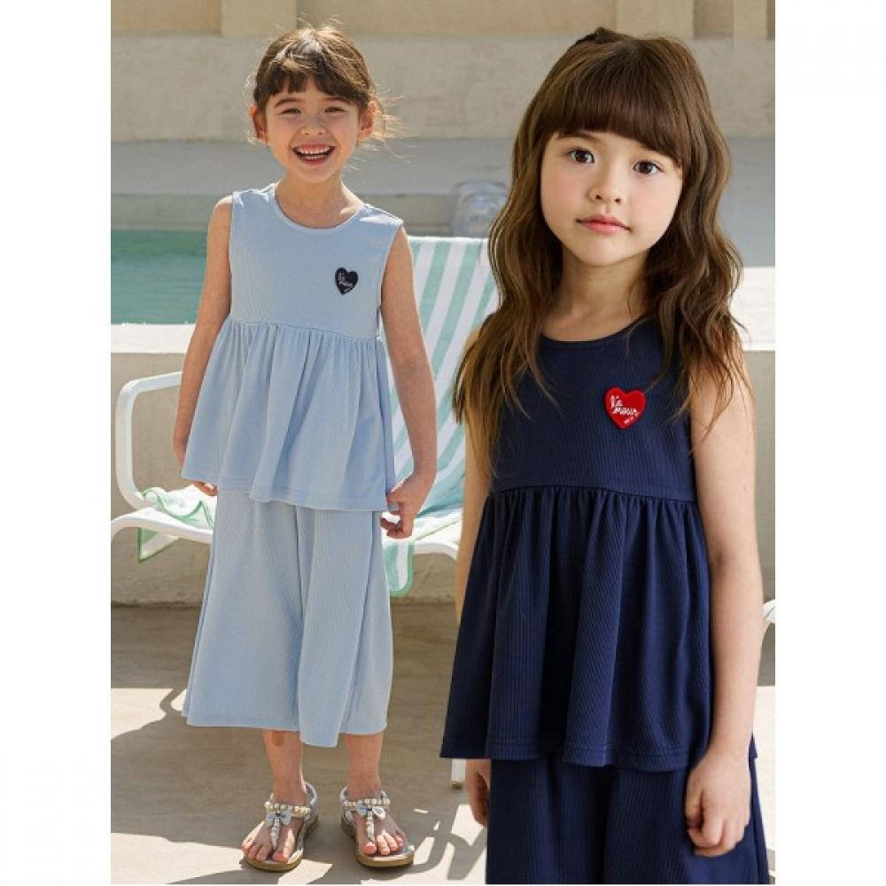 [olivan] Kombinezon Summer Love Cool Ribbed Top And Bottom 2color 