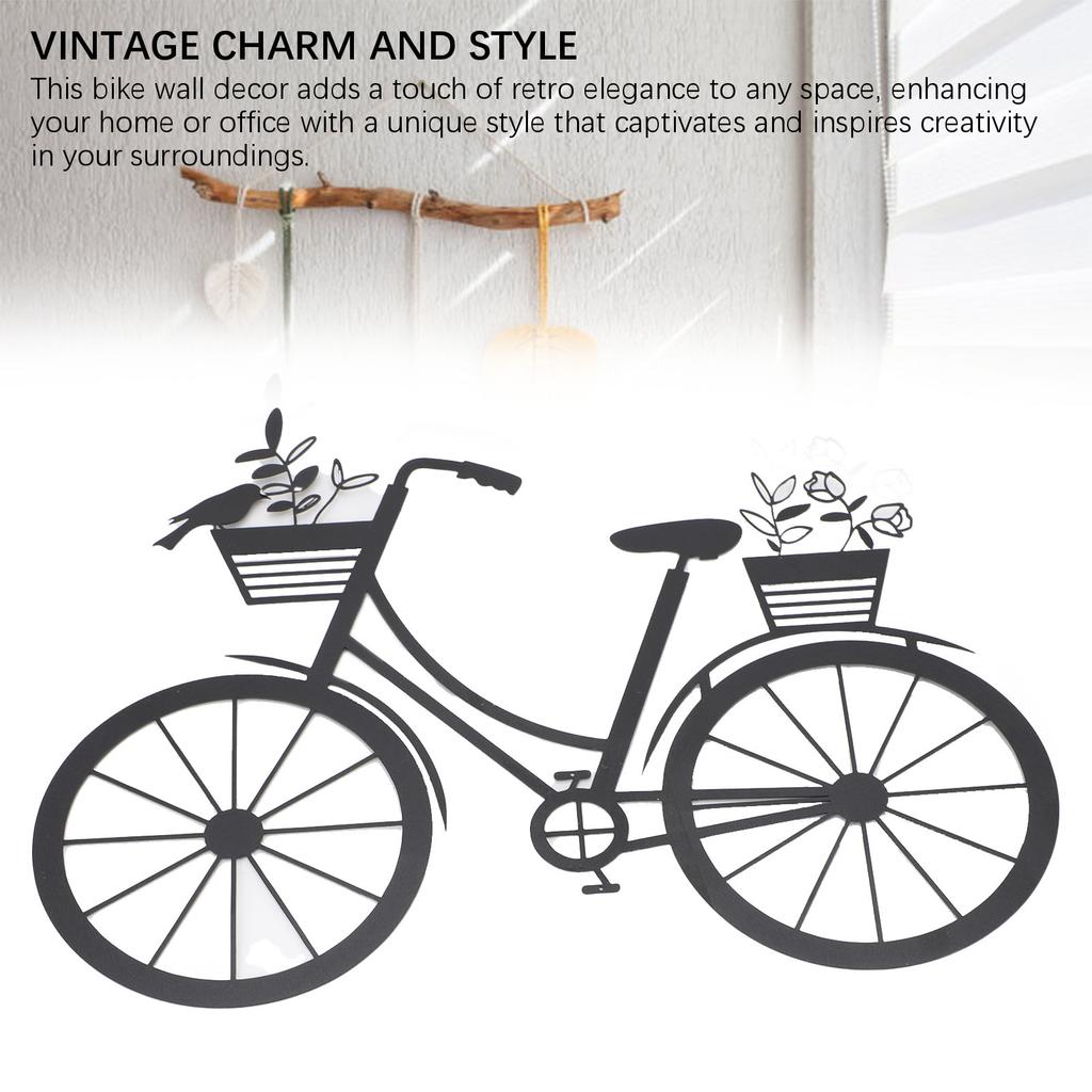 Metall Fahrrad Wandkunst Dekor Vintage Fahrrad Wandbehang Dekoration für Einweihung Zuhause Schlafzimmer