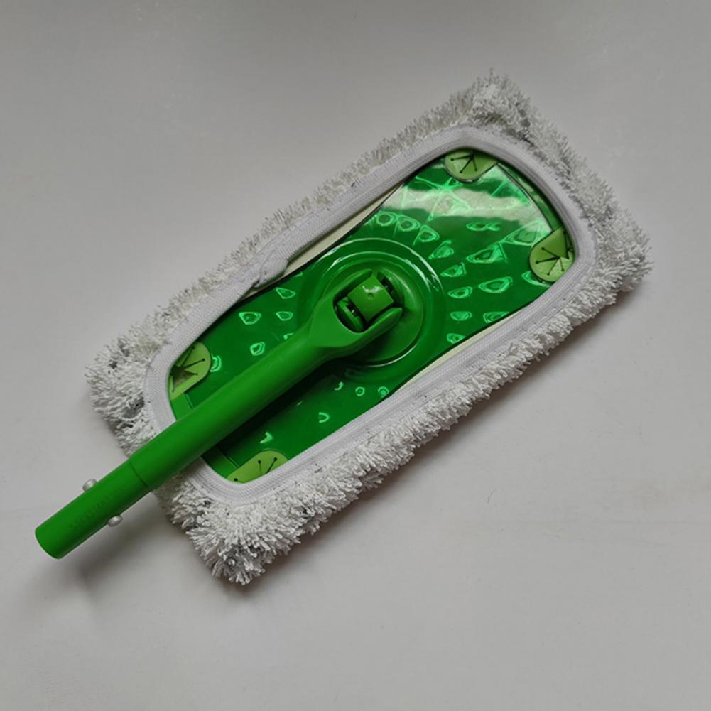 Mop Čisticí Podložka Mop Hadřík Kryt Zesílený Elastický Pás Plochý Korálový Fleece Mikrovlákno Ženilka Náhradní Rotační pro Koupelnu