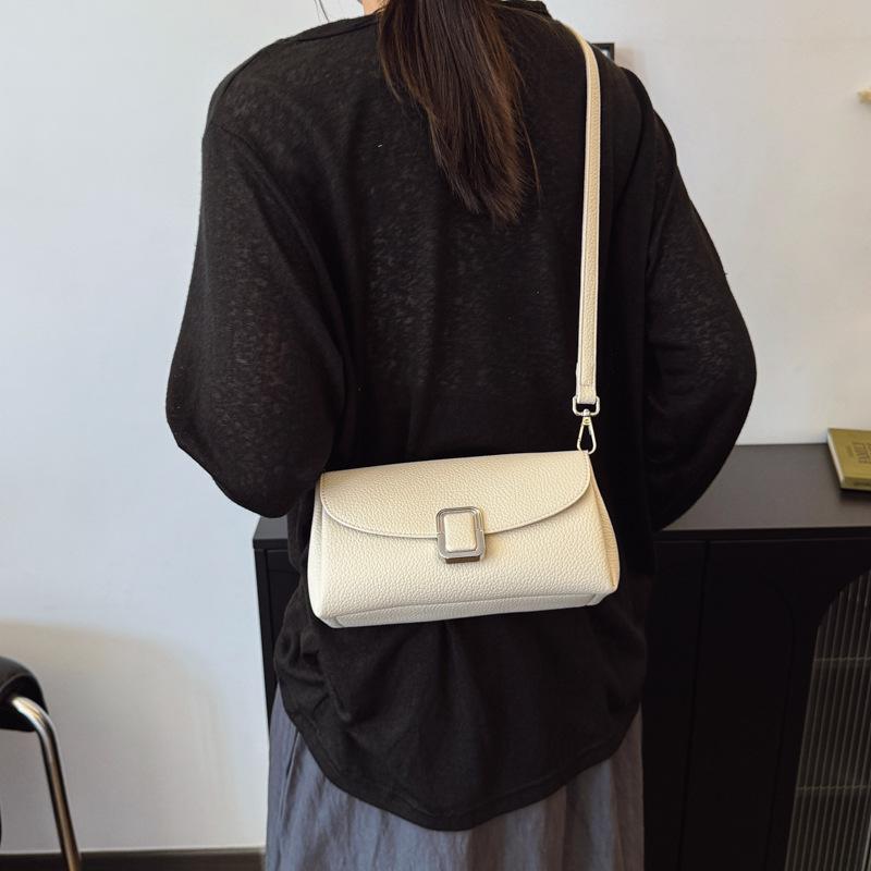 Trendy texture fashionable single shoulder underarm bag women's new simple and versatile multi-compartment messenger bag small square bag