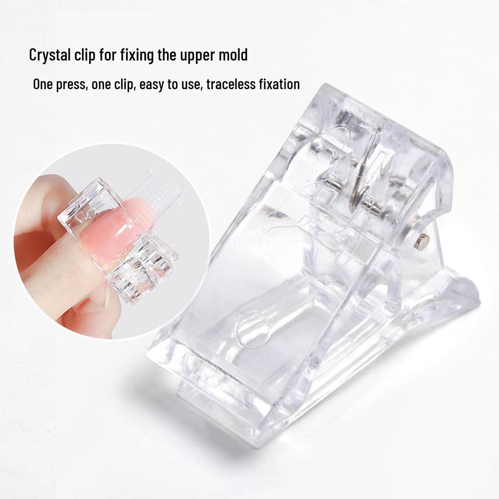 Nail Crystal Extension & Shaping Clip - Stabilizes Nail Plate, No Lifting