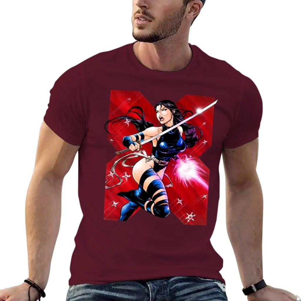 Psylocke T-Shirt Blue Archive Shirts Graphic Graphic T Shirts Anime T Shirts T for Men Cotton