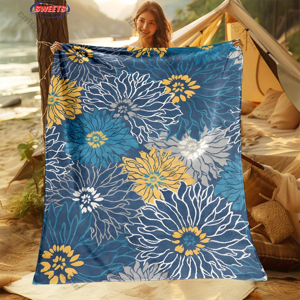 

Watercolor Flower Print Blanket Room Sofa Decorative Blanket Multi-size Multi-scene Available Top 10 Holiday Gifts Fast Shipping 75x90cm(30x35in)