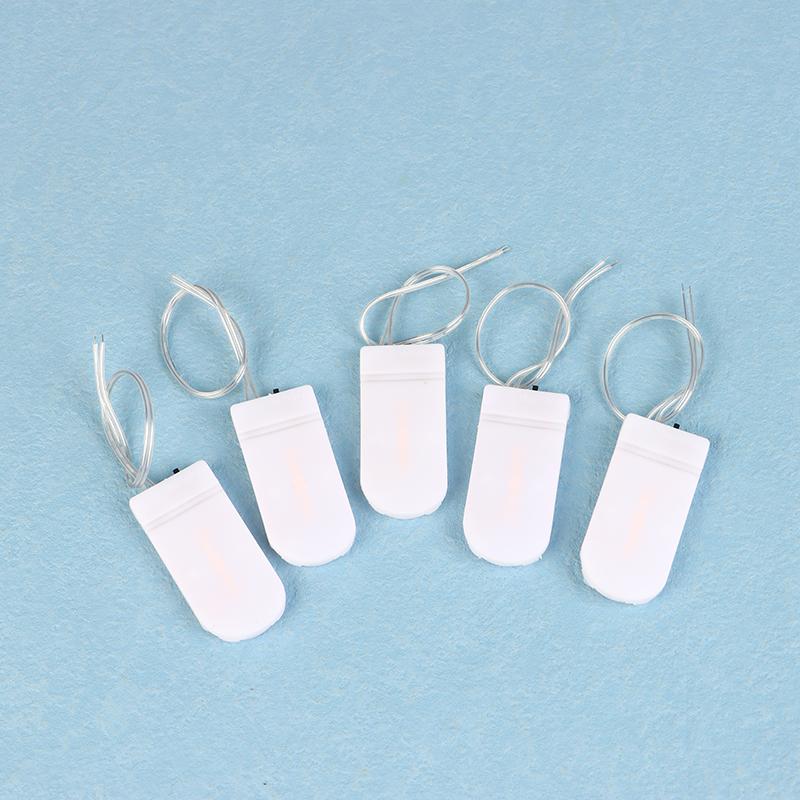 5Pcs Button Coin Cell Battery Holder Case Cover With On-Off Switch Leads Wire Battery Box Single Dual Slots