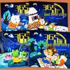 365 Bedtime Stories: Large Pictures and Text, Pinyin Edition for Early Education and Kindergarten.
