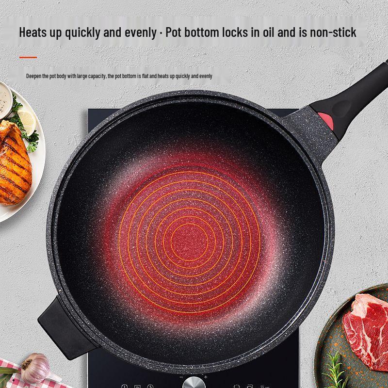 Zhishi Maifan Stone Non-stick Smokeless Wok