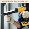 Cordless Caulking Gun Electric 6 Speed Rechargeable Digital Display with LED Light Practical Tool for Filling Sealing Repair