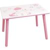 FUN HOUSE - Bord enhörning h 41,5 cm x b 61 cm x d 42 cm med en stol h 49,5 cm x b 31 cm x d 31,5 cm för barn
