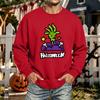 Men's Halloween Printed Long Sleeve T-Shirt Unisex Crewneck Casual Sports Top
