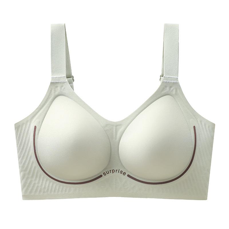 Women's Push Up Bra  Breathable and Comfortable Bra with Wide Shoulder Straps Anti Slip and Seamless Gathering Bra