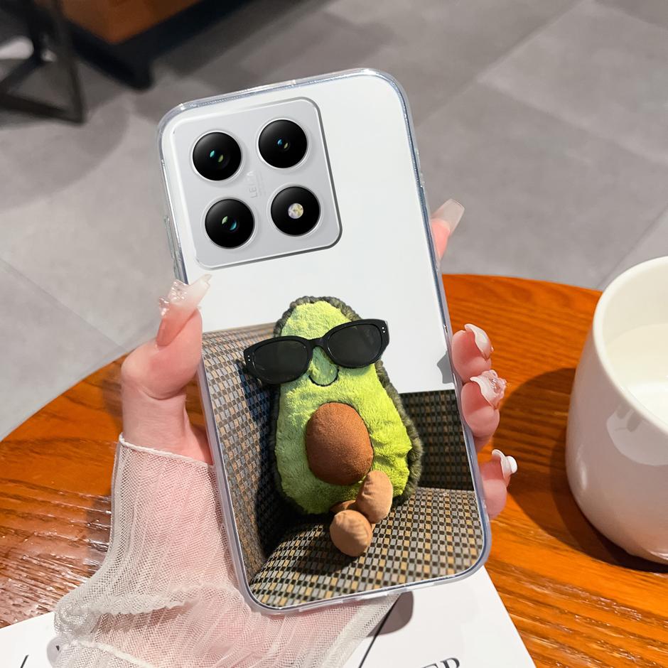 Case For Xiaomi 15T 15T Pro Adorable Astronaut Cat Anti-Fingerprint Fashion Transparent Housing For xiaomi15t 15tpro Protector