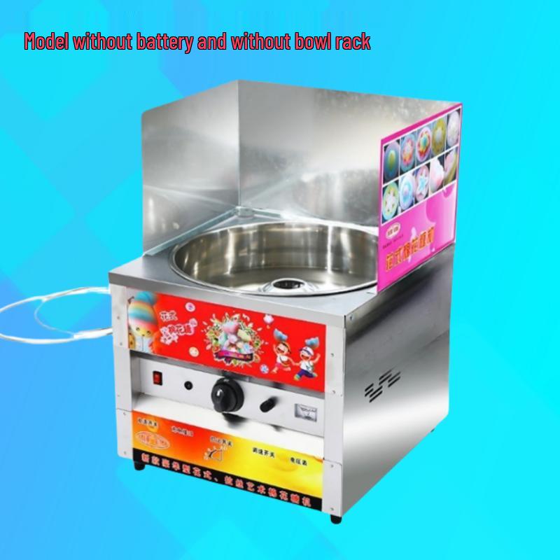 Профессиональная машина для сладкой ваты из нержавеющей стали - Автоматическая, работающая на газу, для уличных торговцев