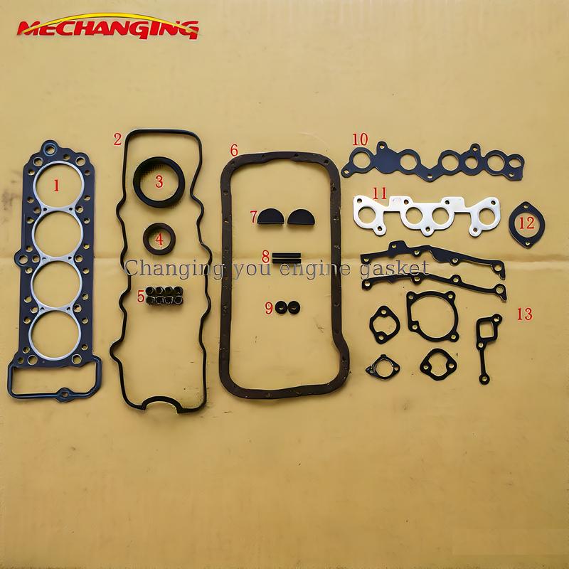Engine Rebuild Kits For MAZDA 323 I II III Engine Model B53 D5 E3 E5 E5E3 1.3L 1.5L 8V Engine Seal Gasket Full Set 50046600