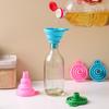 Kitchen Funnel Set, Kitchen Gadget Accessories Foldable Silicone Foldable Funnel for Filling Water Bottles With Liquid Transfer