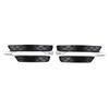 L/R For Mercedes For Benz C-Class W204 2012-2014 Front Bumper DRL Grille Cover Silver Plating Lamp Hoods Decor
