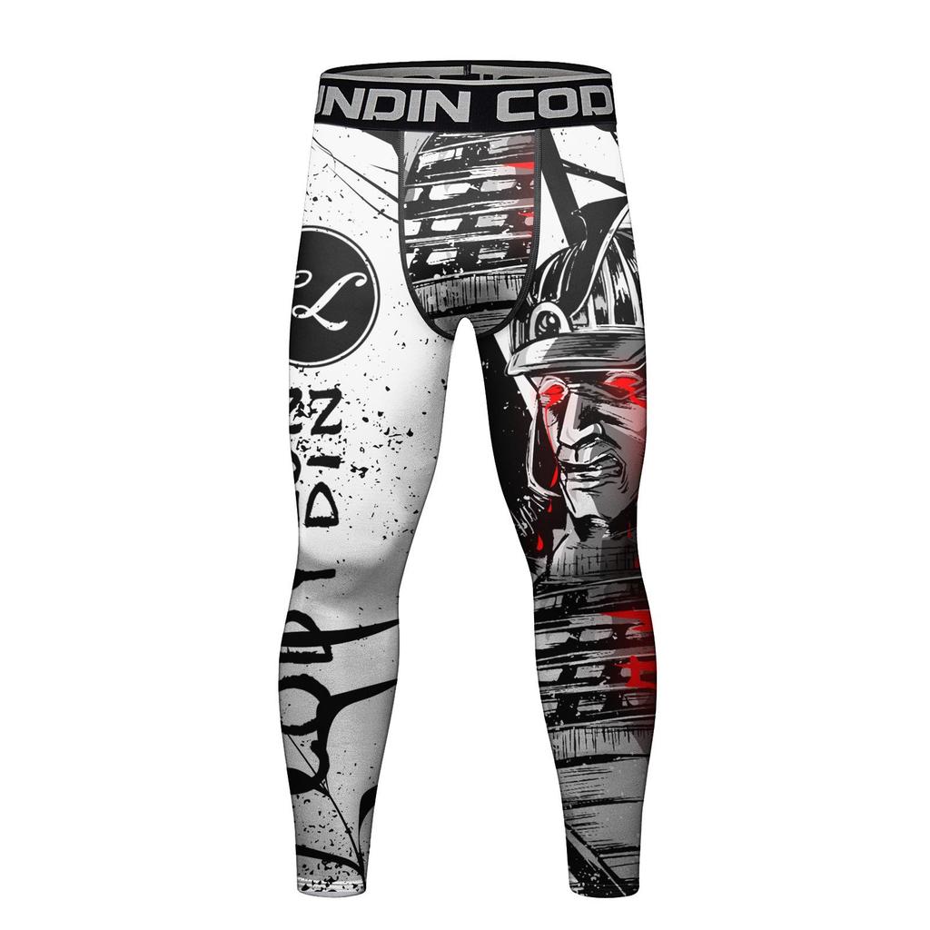 Men's Autumn Sports Compression Pants: Running & Basketball