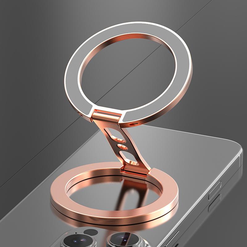 

Rotatable Magnet Stand for Magsafe Double-sided Strong Magnetic Holder Mobile Phone Finger Ring Stand for iPhone Huawei Samsung