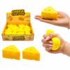 Anti-Stress Squeeze Cheese Rubber Sensory 8 Flexible 1 Piece