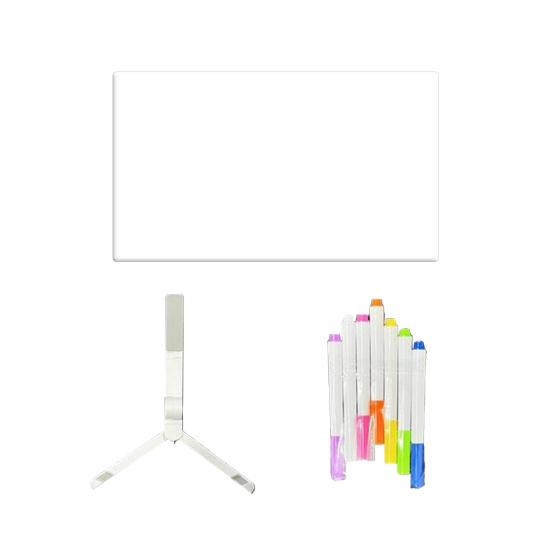 LED Note Board with Colors Light-Up Message Board Acrylic Dry Erase Board with Light Kids Adults Writing Drawing Board with Stand