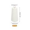 Uxcell White Wooden Cord Knobs, Tassel Drop Pull End Pendants for Window Blinds, Shades, Curtains, Crafts, 1.4x0.6", 20 Pieces