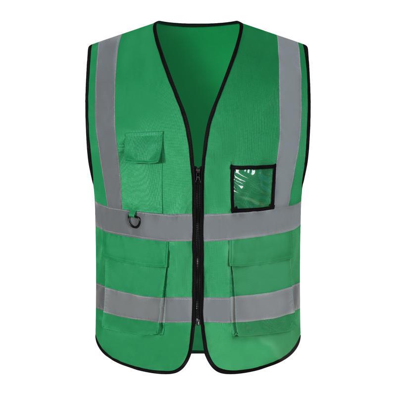 

Thickened Reflective Safety Vest with Multi Pockets for Construction and Night Riding One Size