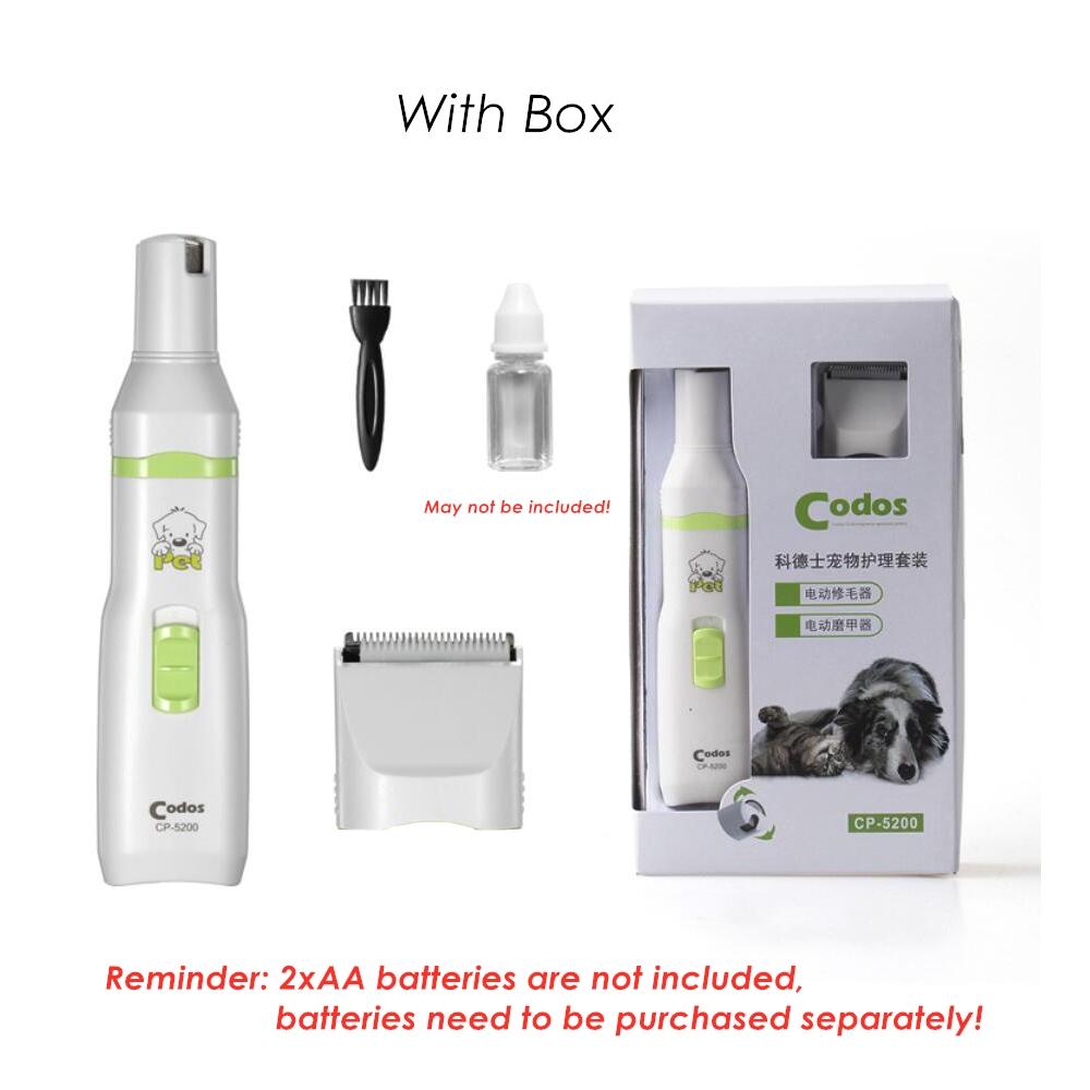 

Codos CP-5200 2 1 Инструменты для ухода за домашними животными Собака Кошка H Триммер Электрические машинки для стрижки домашних животных Машинка для стрижки ногтей Paw Hcut he