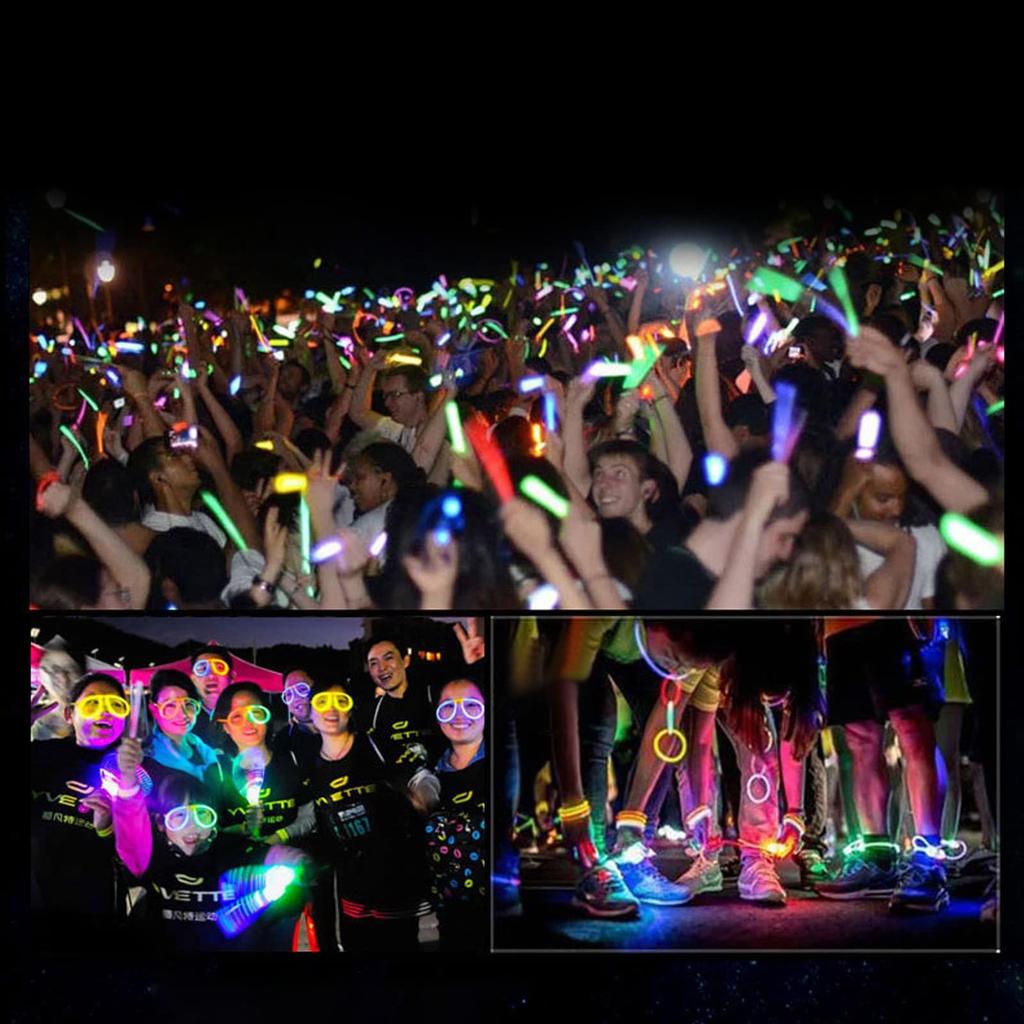Glowing Bracelets Headbands Fluorescent Sticks 100 Firefly Sticks
