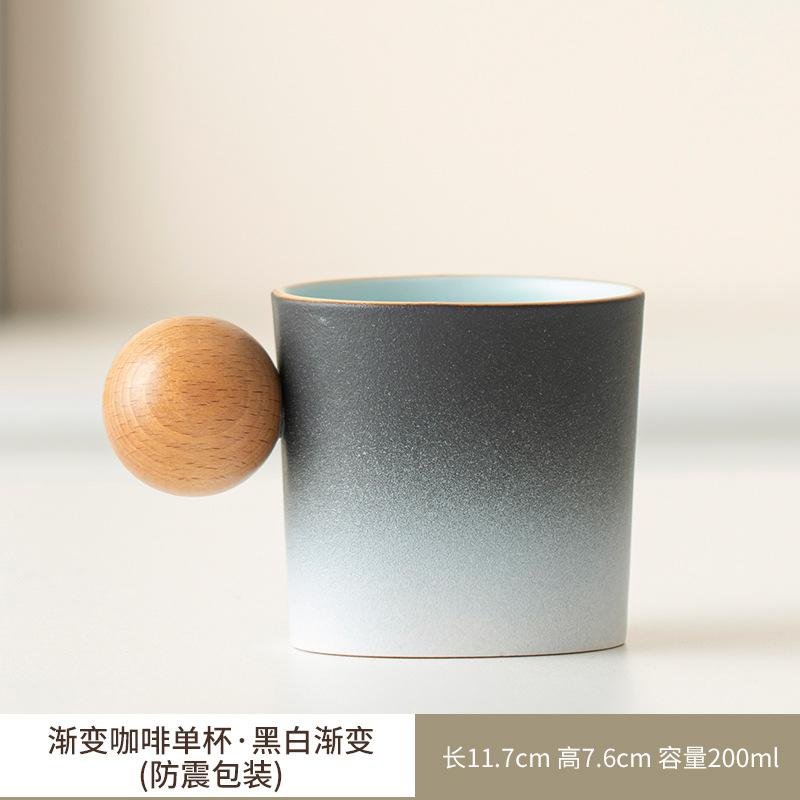 Light Luxury Ceramic Coffee Cup And Saucer Set, Small Fresh Water Cup Design Sense Cup Creative Afternoon Tea Household