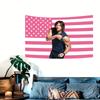 D-Daryl D-Dixon Pink American Flag Tapestry Aesthetic Funny Flag Wall Hanging for College Dorm Bedroom Room Decor Gift