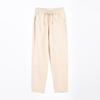 Women's Summer Loose Thin Section Leisure Cotton Linen Harem Trousers Solid Colour Mid-waist Nine Radish Trousers