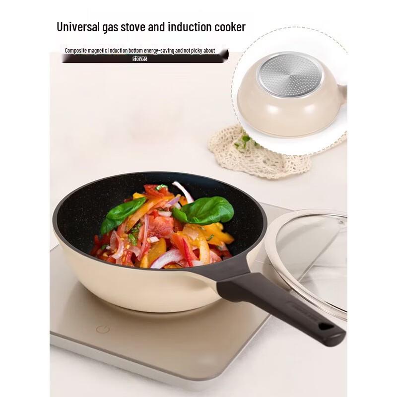 

COOKER KING 24cm Non-stick Flat-Bottom Frying Wok