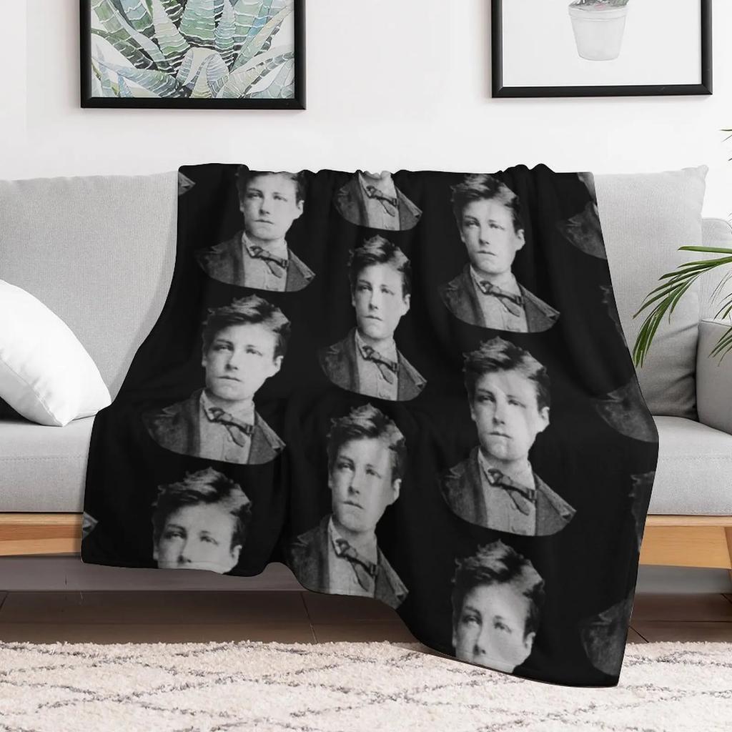 Arthur Rimbaud Throw Blanket Thins Hair Bed Thermals For Travel Blankets