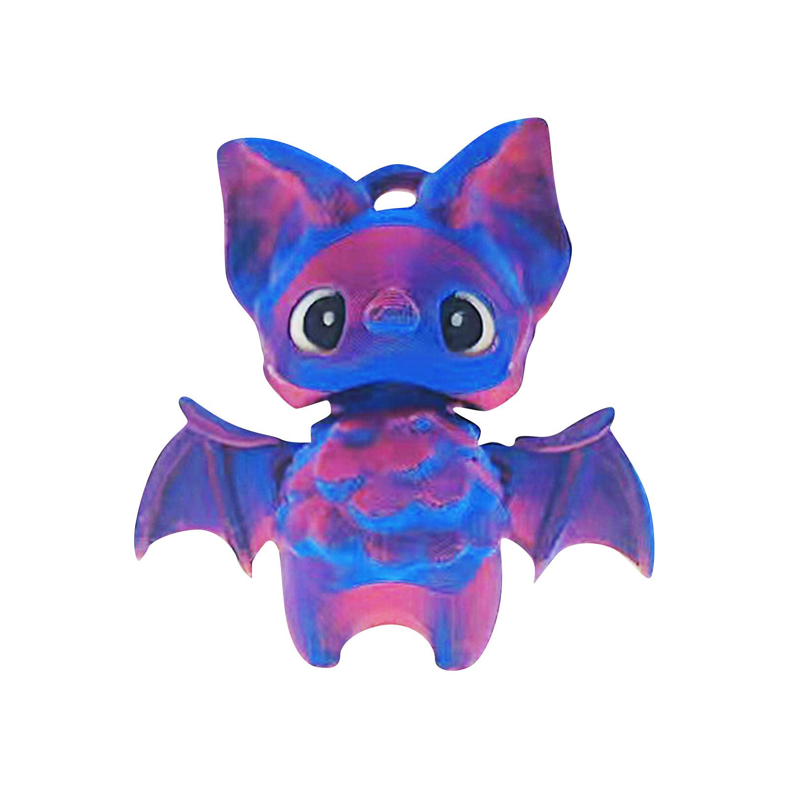 

3D-печатная подвижная игрушка, с подвижными суставами, 3D-печатная игрушка-украшение, снятие стресса, подвижная One Size фиолетовый