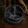 3D Printed Dragon Decor Gothic Jewelry Tray, Figurine, Mythical Creature Desktop Decorative Trinket Dish Organizer for Keys Coins Rings, Dark Fantasy