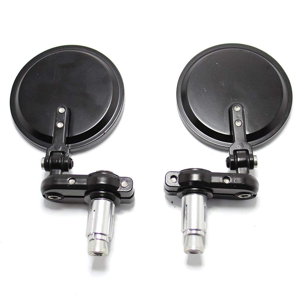 Zpětné zrcátko Karun pro motocykl, Univerzální zpětné zrcátko pro motocykl, Zrcátko do konce řídítek, CNC kulatý tvar, Levé a