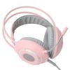 AJAZZ Over-Ear Hörlurar 7.1 Stereoljud Brusreducering Trådbundet Headset med USB-gränssnitt(Rosa )
