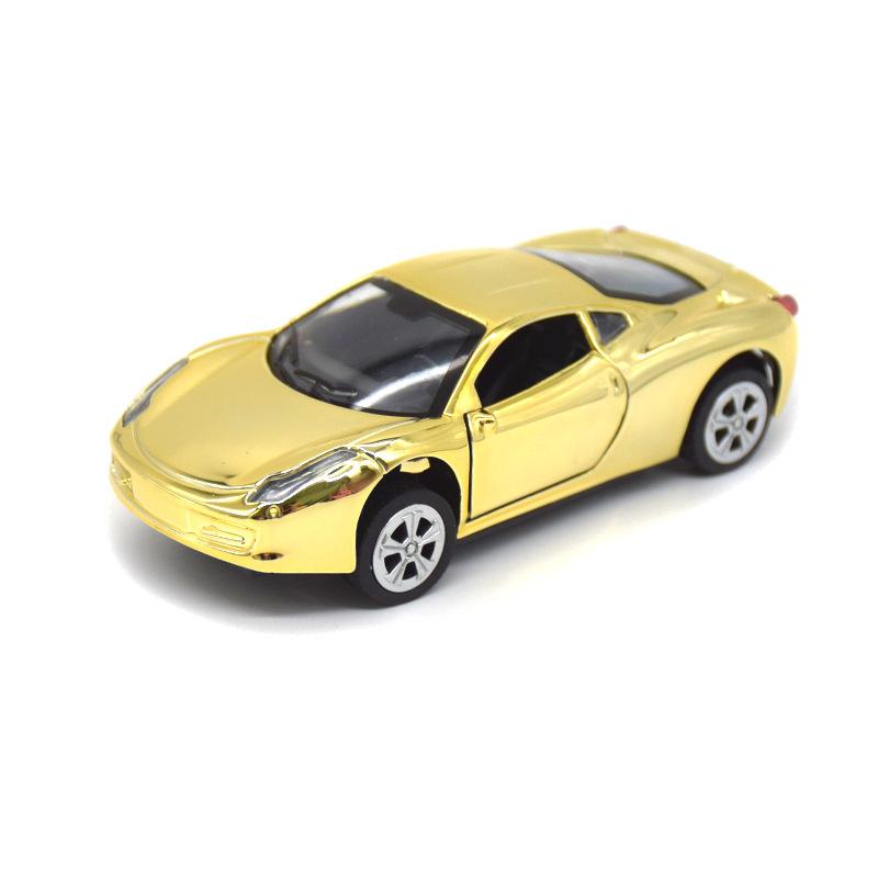 Golden Alloy Car Model Simulation Big G Children's Toy Car 918 Sports Car Car Model