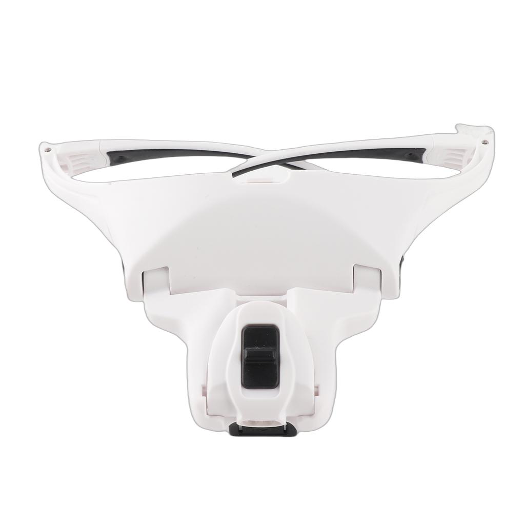 5 Lens 1.0X 3.5X Adjustable Bracket Headband Glasses Magnifier Loupe with 2 LED Lights Goggles Magnifying Tool