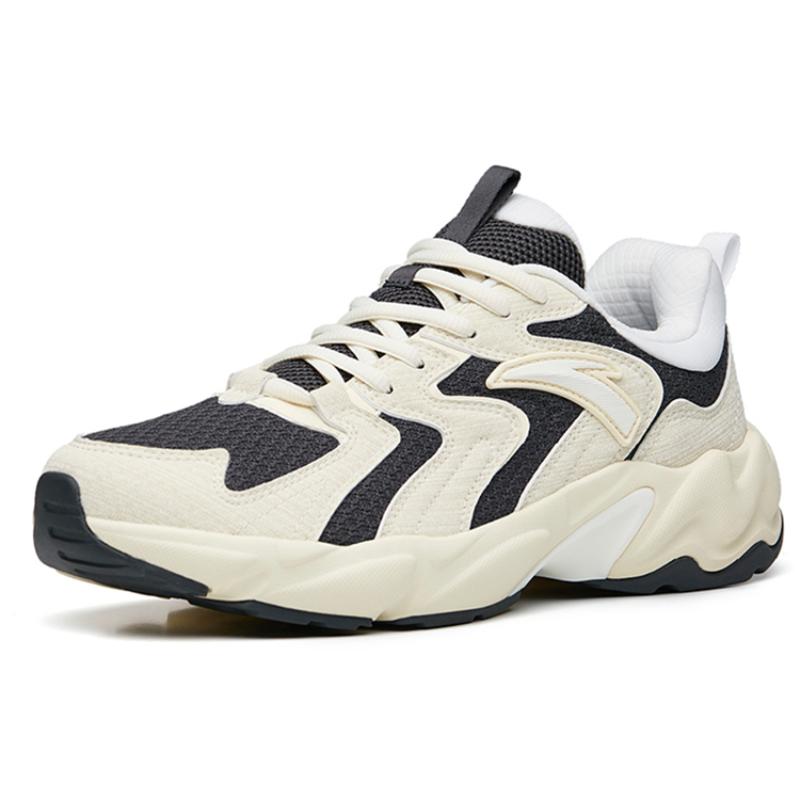 Anta Low-Top Running Shoes Men's Gray White Sneakers