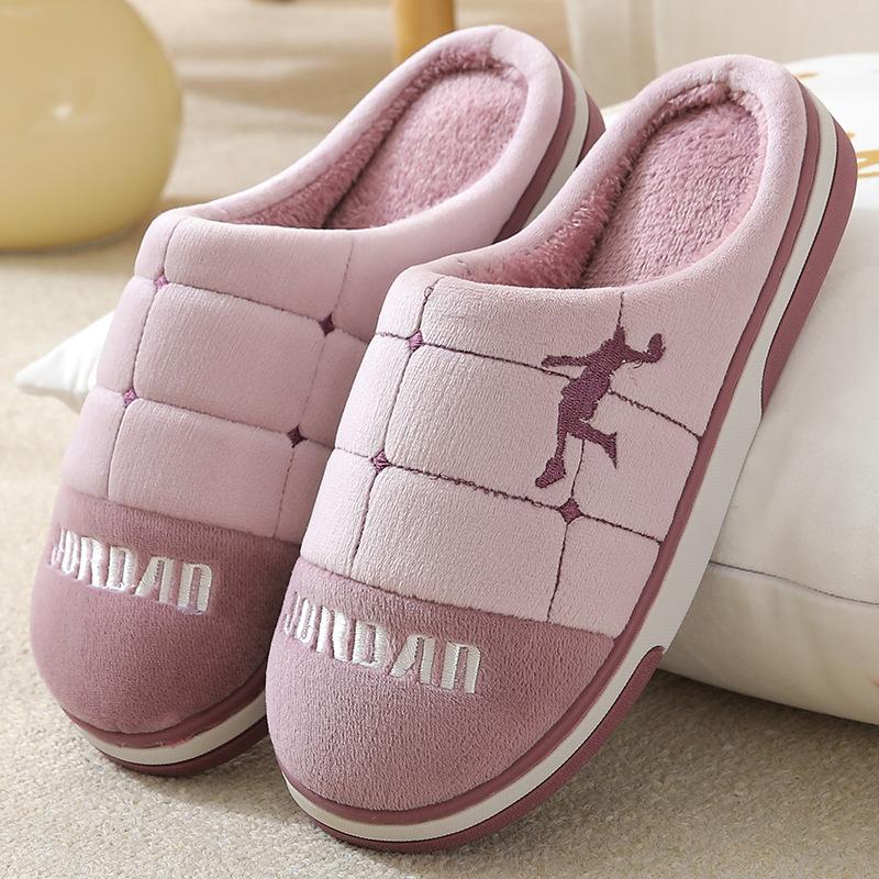 Парные плюшевые тапочки из хлопка для мужчин и женщин — фото 6