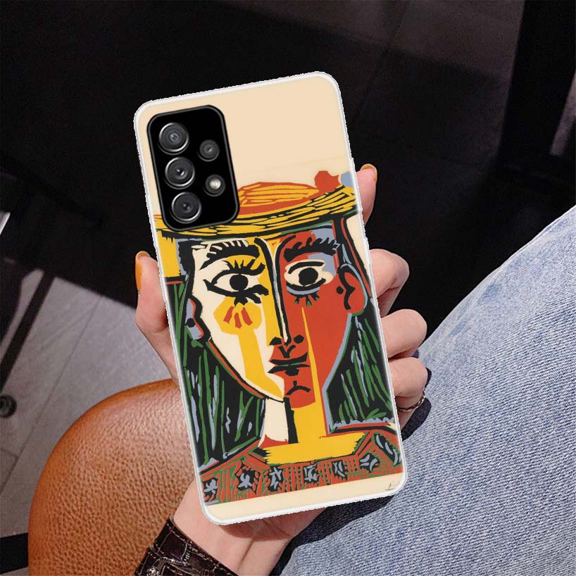 

Picasso abstract Art painting Phone Case for Samsung Galaxy A52 A51 A50S A12 A22 A32 A72 A10S A30S A31 A71 Note 20 Ultra 10 Plus Samsung A20S